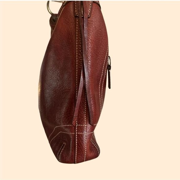 Coach Chelsea Brick Red Laced Leather Shoulder Bag – Y2K Vintage Style - Picture 3 of 7